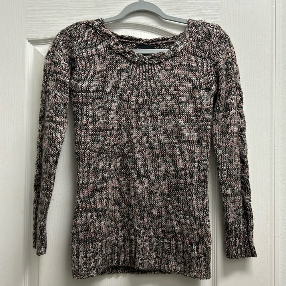 Apostrophe Pink, Silver, Black Knit sweater XS